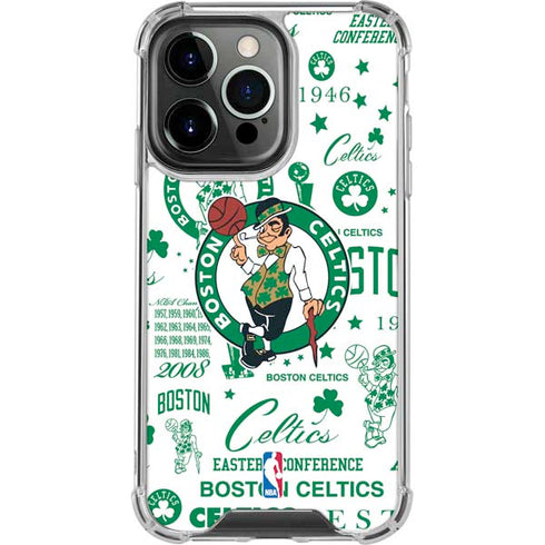 NBA Boston Celtics Historic Blast iPhone 14 Pro Clear Case
